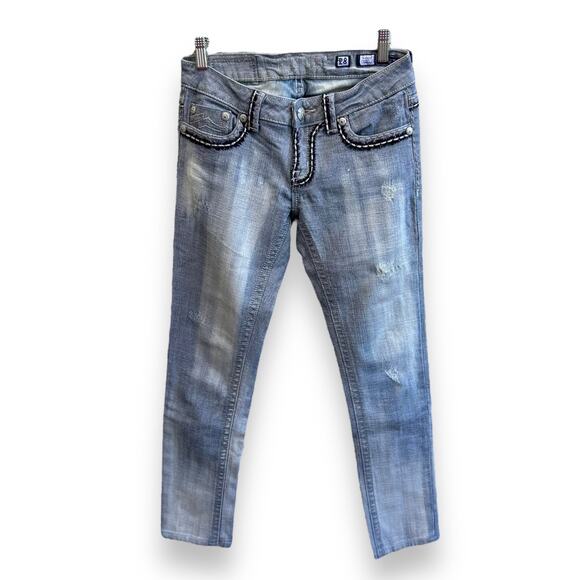 Miss Me Sunny Skinny Light Wash Jeans Size 28 - Picture 1 of 6